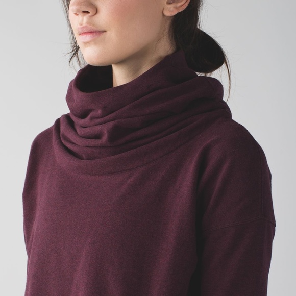 Lululemon Stress Less Hoodie | Heathered Bordeaux Drama | Size 8 - Picture 4 of 7